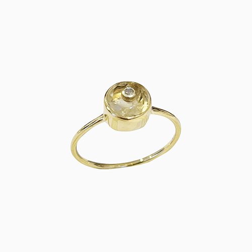 Sophie Deschamps Diamond & Citrine Ring