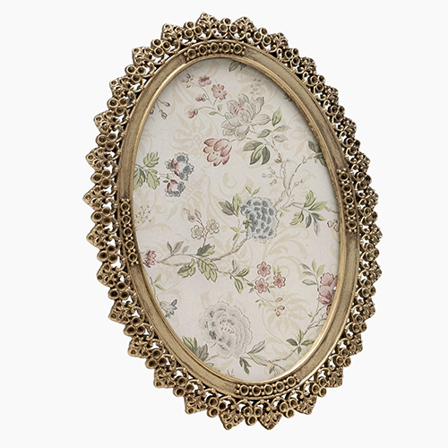 Golden Flowery Frame