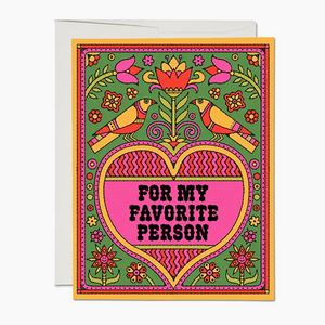 Favorite Person Card