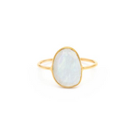 Bague Serena Slice en Pierre de Lune Leah Alexandra