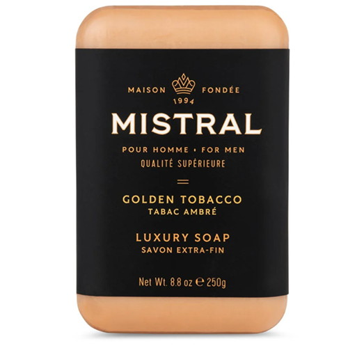 Savon pour hommes Mistral Tabac Doré
