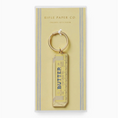 Butter Enamel Keychain
