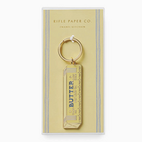 Butter Enamel Keychain