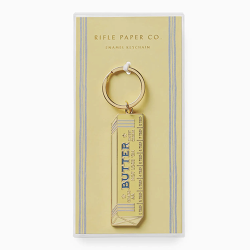 Butter Enamel Keychain