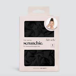 Kitsch Sleep Scrunchies Black