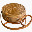 Sac à main en rotin rond