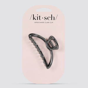 Kitsch Open Shape Claw Clip Hematite