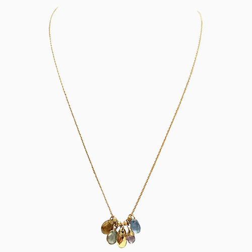 Sophie Deschamps Gold Plated Drop Necklace