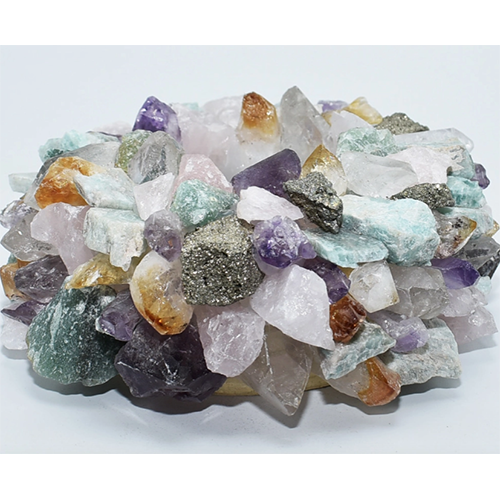 Mixed Stones Votive Holder