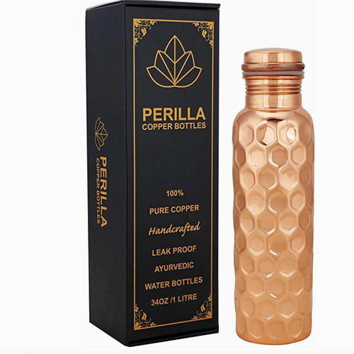 Bouteille en cuivre en diamant