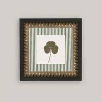 Clover On Stripes Framed Art