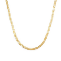 Collier en chevron tressé Leah Alexandra