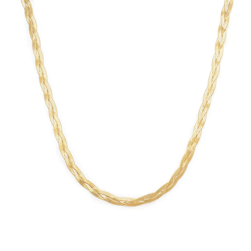 Leah Alexandra Braided Herringbone Necklace