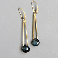 London Blue Topaz Quartz Earrings