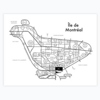 Carte de Montréal d'Archie's Press