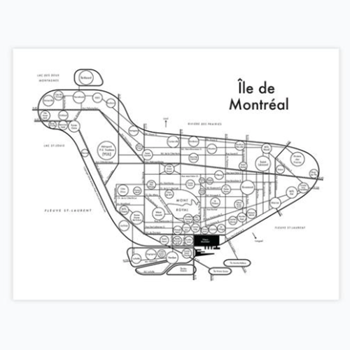 Carte de Montréal d'Archie's Press