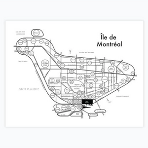 Archie's Press Montreal Map