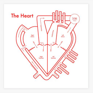 Archie's Press Print "The Heart"