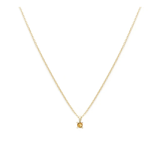 Leah Alexandra Citrine Birthstone Necklace