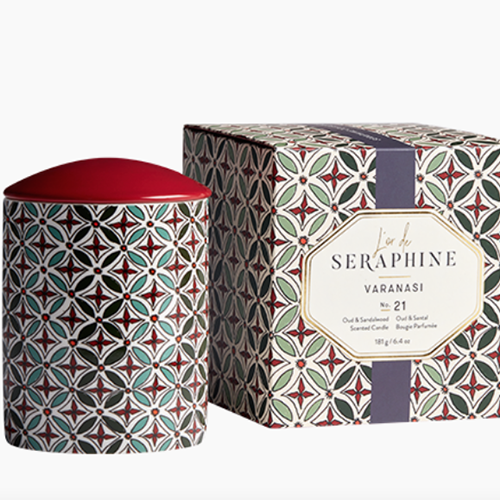 L'Or de Seraphine Varanasi Ceramic Jar Candle