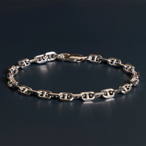 925 Sterling Double Anchor Chain Men's Bracelet – Boutique Peridot 925 Sterling Double Anchor Chain Men's Bracelet – Boutique Peridot