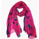 Écharpe Oiseau Magenta