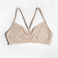 Blush Micro Lace Trim Bralette Nude