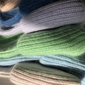 Snow Pastel Angora Beanie