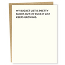 Carte Bucket List