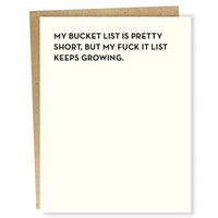 Carte Bucket List
