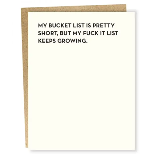 Carte Bucket List