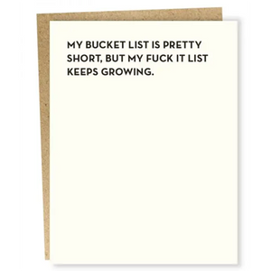 Card Bucket List