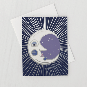 Moon Birthday Card