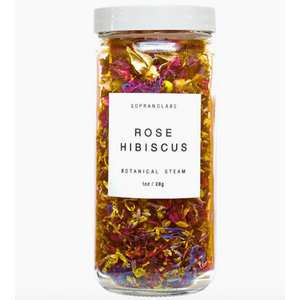 Vapeur de bain à la rose et à l'hibiscus