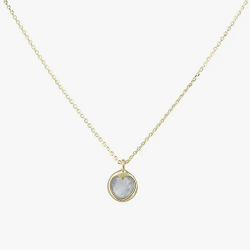 Collier en chaîne de cœur Naomi Sophie Deschamps