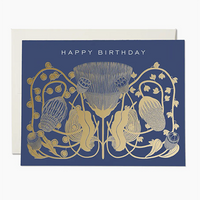 Cobalt Birthday Card