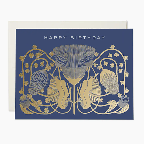 Cobalt Birthday Card