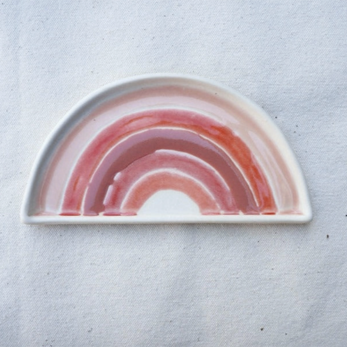 Pink Rainbow Dish