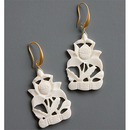 Carved Bone Earrings