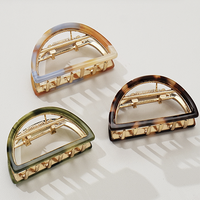 Rosalie Half Moon Metal Claw Clip