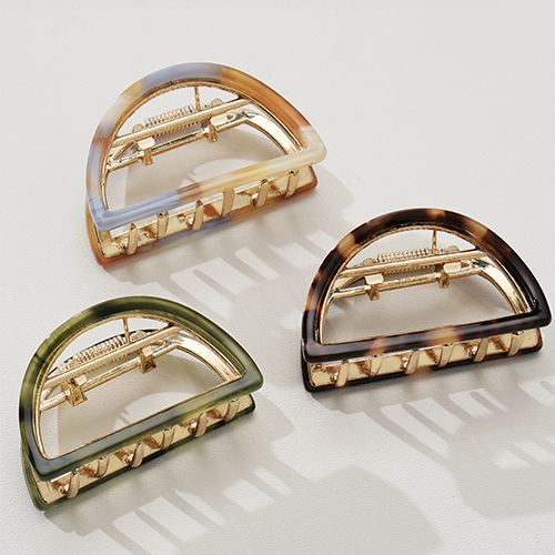 Rosalie Half Moon Metal Claw Clip