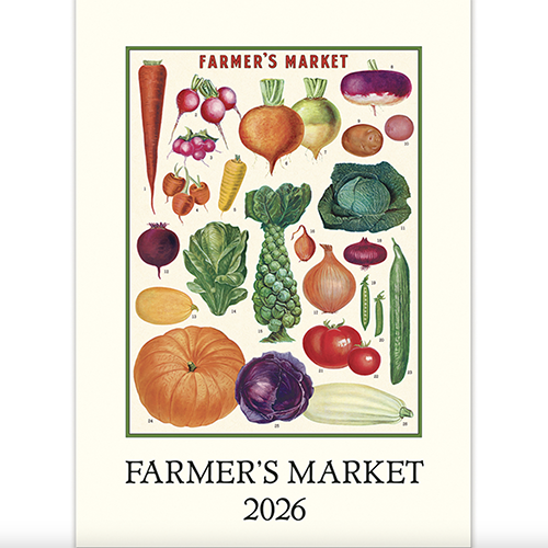 Cavallini  2026 Calendar Farmer's Market