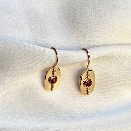 Boucles d'oreilles en tourmaline de luxe