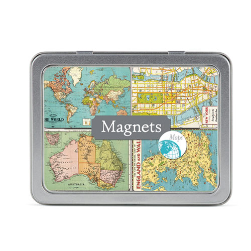 Cavallini Vintage Maps Magnets
