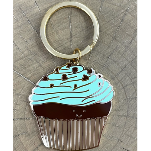 Porte-clés Cupcake Princesse Pailleté