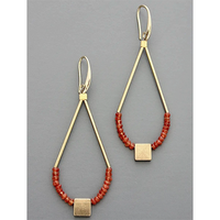 Faceted Carnelian Earrings