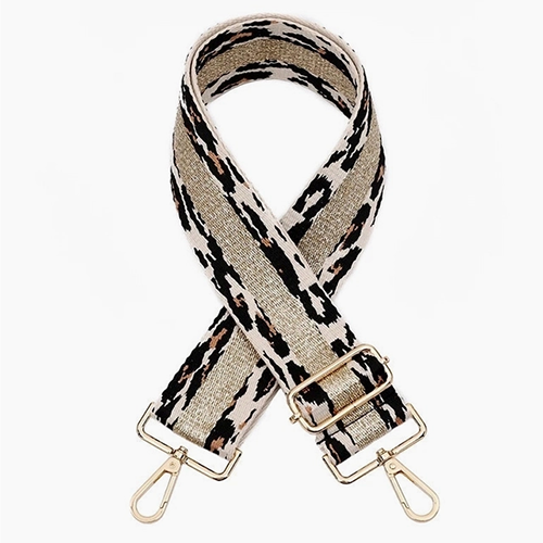 Adjustable Handbag Strap Leopard Beige