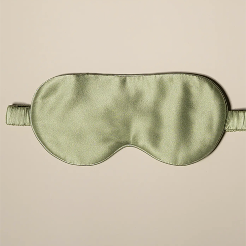 Sage Green Silk Eye Mask