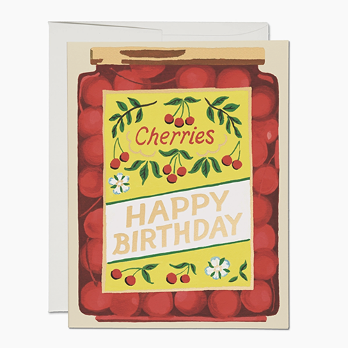 Jar Of  Cherries Card