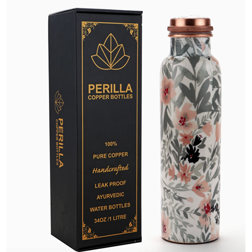 Bouteille en cuivre Leaf